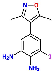 (图片) MC004216 5-(3,5-Dimethyl-1,2-oxazol-4-yl)-3-I-1,2-benzenediamine
